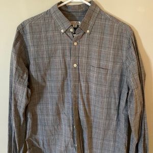 Merona Men’s Plaid Button Down- Medium